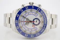 ROLEX YACHT-MASTER II 2018 STAINLESS STEEL BLUE CERAMIC 44MM WATCH 116680