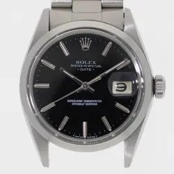 ROLEX 1500 OYSTER PERPETUAL BLACK SS AT