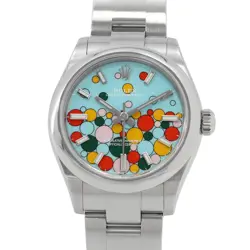 ROLEX OYSTER PERPETUAL 31MM STAINLESS STEEL TURQUISE BLUE DIAL 277200