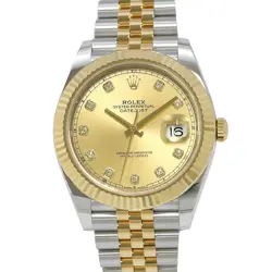 ROLEX DATEJUST 41 41MM STEEL 18K YELLOW GOLD CHAMPAGNE DIAL 126333G