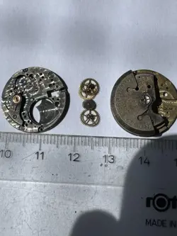 LOT OF 2 ORIGINAL ROLEX OYSTER  CALIBER 1135 MAIN PLATE + COQ MOVEMENT