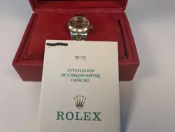 Rolex Watch Lady Datejust Jubilee Bracelet 79173 (2001)  Full Set Box Papers