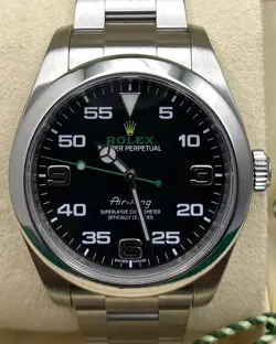 2018 ROLEX AIR-KING 40MM BLACK DIAL OYSTER BRACELET (116900)