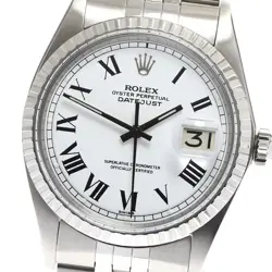ROLEX DATEJUST 1603 CAL.1570 WHITE DIAL AUTOMATIC MEN'S WATCH_891310