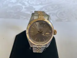 ROLEX DATEJUST WATCH 26MM GOLD DIAL S/S&YG JUBILEE BRACELET LADIES MID-80’S