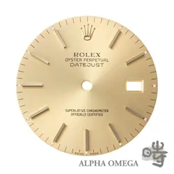 ROLEX DATEJUST REMRICH CHAMPAGNE GOLD DIAL REF.16013/16018 TRITIUM VINTAGE USED