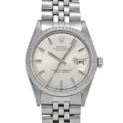ROLEX DATEJUST 1603 SILVER WATCH 675930