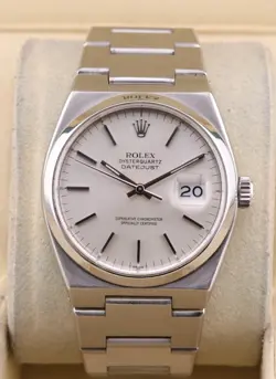 1981 ROLEX OYSTERQUARTZ DATEJUST 17000 STAINLESS STEEL QUARTZ WATCH - 36MM