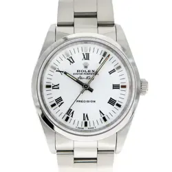 ROLEX AIR KING 14000 WHITE CASE SIZE 34.0MM MEN'S USED WATCH #756028