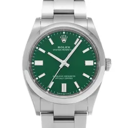 ROLEX OYSTER PERPETUAL 36 126000 GREEN MEN'S USED WATCH #711028