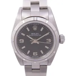 ROLEX OYSTER 76030 AUTOMATIC WATCH STAINLESS STEEL BLACK
