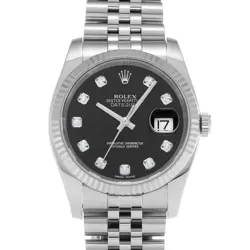 ROLEX DATEJUST 116234G BLACK CASE SIZE 36×36MM MEN'S USED WATCH #71928