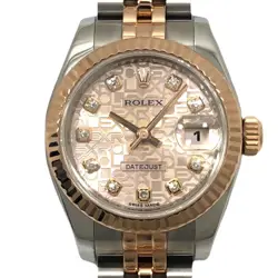 ROLEX DATEJUST RANDOM NUMBER 179171G PINK LADIES USED WATCH #711828