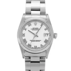 ROLEX DATEJUST 68240 WHITE CASE SIZE 31×31MM UNISEX USED WATCH #72328