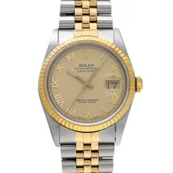 ROLEX DATEJUST 16233 CASE SIZE 36×36MM MEN'S USED WATCH #7814028