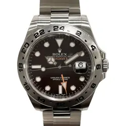 ROLEX EXPLORER 2 216570 BLACK CASE SIZE 42MM MEN'S USED WATCH #711928