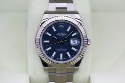 ROLEX 116334 BLUE INDEX DATEJUST II 41MM 2010