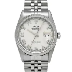 ROLEX DATEJUST 16234 IVORY CASE SIZE 36×36MM MEN'S USED WATCH #7611328