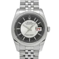 ROLEX DATEJUST 116234 SILVER CASE SIZE 36×36MM MEN'S USED WATCH #724528