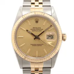 ROLEX DATEJUST 16013 SS×YG SS×YG AT CHAMPAGNE-FACE 2 EXTRA LINKS