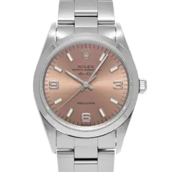 ROLEX AIR KING 14000 PINK CASE SIZE 34×34MM MEN'S USED WATCH #736028
