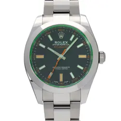 ROLEX MILGAUSS 116400GV BLACK CASE SIZE 40×40MM MEN'S USED WATCH #712528