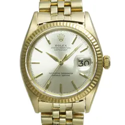 ROLEX DATEJUST 1601 GOLD CASE SIZE 36MM X 36MM MEN'S USED WATCH #723328