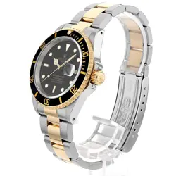 ROLEX SUBMARINER DATE 16613 BLACK ALL TRITIUM U 291247