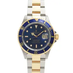 ROLEX SUBMARINER  SUB AUTOMATIC W NUMBER STAINLESS STEEL GOLD 16613 SS 750YG 119