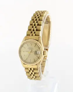 ROLEX OYSTER PERPETUAL LADY DATE 18KT SOLID GOLD