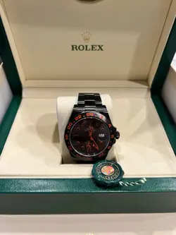ROLEX EXPLORER BLACK DIAL, 40 MM, WITH BLACK BRACELET 2024