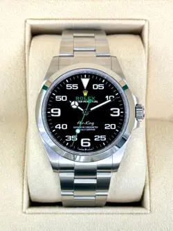 2023 ROLEX AIR-KING 40MM 126900 STAINLESS STEEL BLACK DIAL