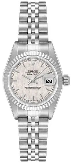 ROLEX DATEJUST 26MM 69174 SILVER LINE DIAL STAINLESS STEEL & GOLD LADIES WATCH