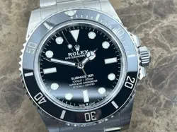 ROLEX SUBMARINER NO DATE 40MM CERAMIC BEZEL EASY GLIDE 124060 BOX PAPERS