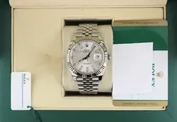 2018 ROLEX DATEJUST 126334 SILVER DIAL SS JUBILEE WITH PAPERS 41MM