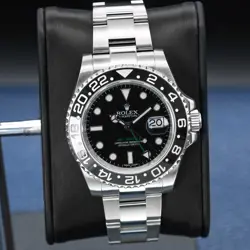 ROLEX GMT MASTER II 116710LN BLACK BEZEL 40MM 2017 BOX & PAPERS