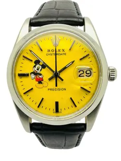 ROLEX OYSTERDATE PRECISION MICKEY MOUSE 1967 STAINLESS STEEL 34MM REF. 6694.