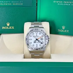 ROLEX EXPLORER II 42MM, WHITE DIAL, OYSTER 226570-0001 MINT 2023