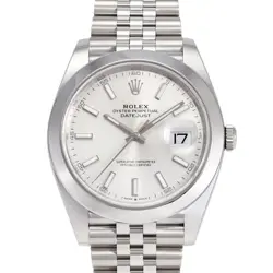 ROLEX DATEJUST 41 126300 SILVER/BAR DIAL  241911