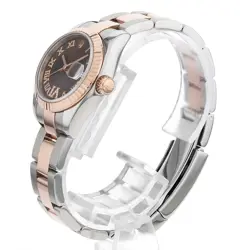 ROLEX DATEJUST VI DIAMOND 179171 CHOCOLATE BROWN 3 ROW OYSTER  526778