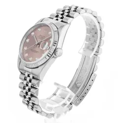 ROLEX DATEJUST 10P DIAMOND 16234G PINK Y 452860