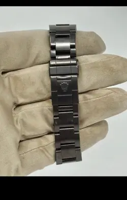 Rolex Explorer 16570 Steel Oyster Bracelet with Steel Bezel PVD coated 2005