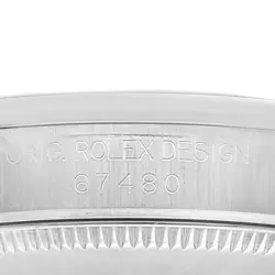 Rolex Oyster Perpetual Midsize Salmon Dial Steel Ladies Watch 67480