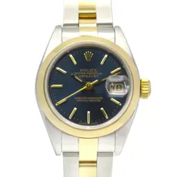 ROLEX DATEJUST P WRIST WATCH 79163 AUTO 18KYG GOLD STAINLESS STEEL USED WOMEN