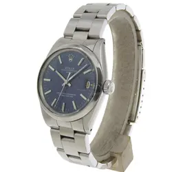 ROLEX DATE WATCHES 1500 CAL.1570 BLUEDIAL STAINLESS STEEL MECHANICAL AUTOM...