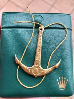 ROLEX ANCHOR 200 GOLD 1969-1978 COMPLETE WITH POUCH
