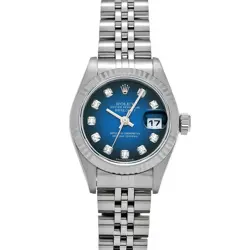 ROLEX DATEJUST 79174G BLUE GRADIENT/DIAMOND WATCH 682862