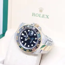 ROLEX 40MM BLACK DIAL 2 TONE GMT MASTER 2 REF: 116713LN (2016)