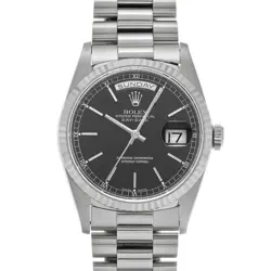 ROLEX DAY-DATE 18239 BLACK WATCH 681751