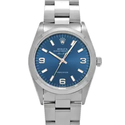 ROLEX AIR-KING 14000 BLUE WATCH 681856